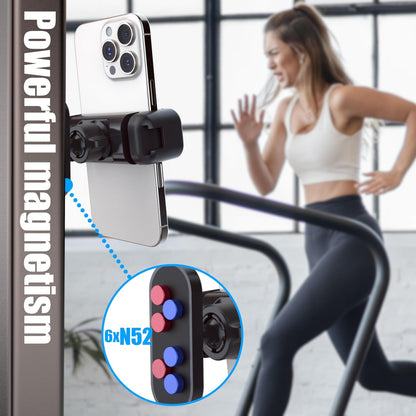 Gym Magnetic Phone Holder Mount,Magnetic Cell Phone Holder for Gym,360 Degree...